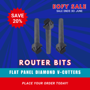 ALUMINIUM FLAT PANEL DIAMOND V-CUTTER