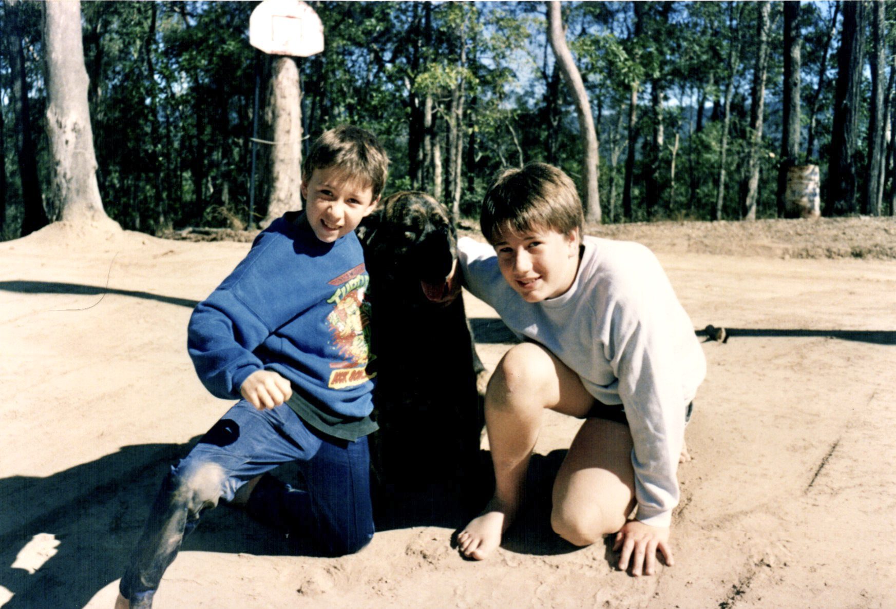 Young Danny and Josh at Luna Machinery